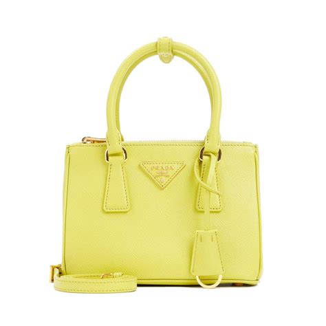 prada yellow galleria bag|Prada galleria bag preloved.